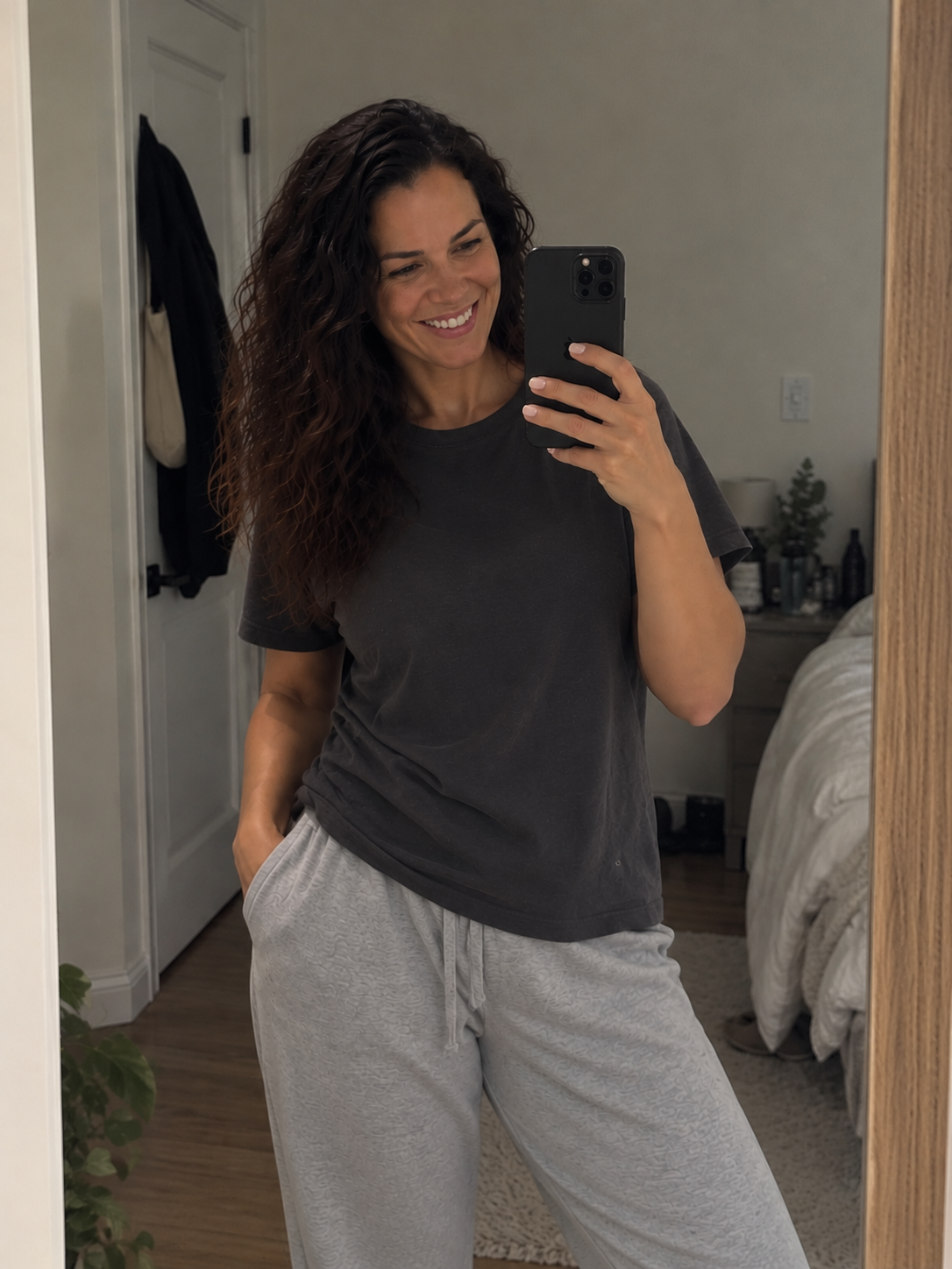 Smiling woman over 50 feeling confident